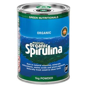Green Nutritionals by MicrOrganics Mountain Organic Spirulina Powder 1kg Online Online With Mastercard