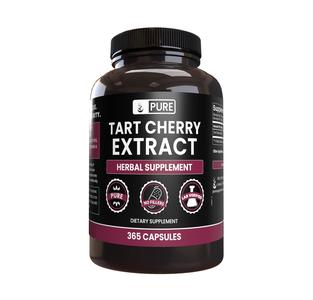 PURE ORIGINAL INGREDIENTS Tart Cherry Extract (365 Capsules) No Magnesium Or Rice Fillers, Always Pure, Lab Verified Pay With Paypal