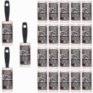 3 x Pet Hair Remover Lint Rollers & 20 Refills (total 172.5m) Buy Cheap Deals