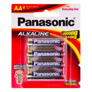 Batteries - AA - Panasonic Alkaline (Pack of 4) Cheap Discounts