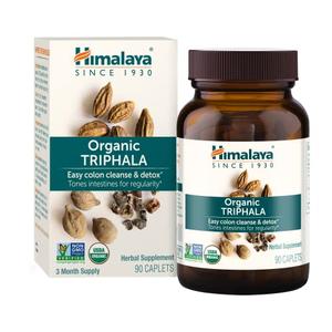 Himalaya Organic Triphala, Colon Cleanse & Digestive Supplement for Occasional Constipation, 688 mg, 90 Caplets, 2 Month Supply Clearance Order