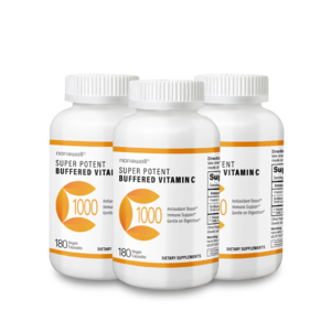 3 Bottle of Buffered Vitamin C 1000(540 Capsule) For Sale Finishline