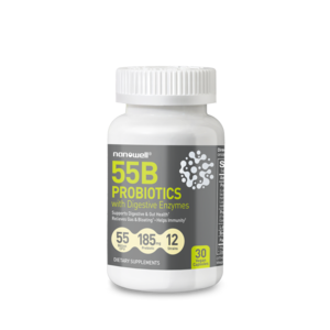 55B Probiotics with Digestive Enzymes (30 Vegan Capsules) Cheap Pice Wholesale Pice