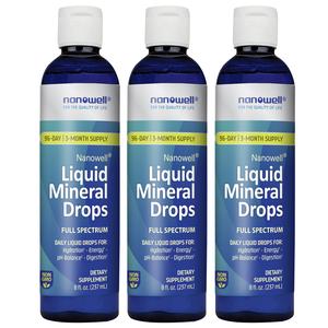 3 Bottles of Liquid Mineral Drops (24oz) Shop Sale Online