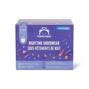 Amazon Brand - Mama Bear Girl's Nighttime Underwear for Bedwetting, Overnight Protection, Hypoallergenic, Size L/XL (60-125 lbs), 38 Count, White Cost Cheap Online