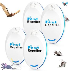 4pack Ultrasonic Pest Repellent Control pest Repeller Plug in Bug Repellent Indoor mice Spider Repellent for House Indoor Mouse Repellent Indoor Repel Flea,Rats,Roaches,Cockroaches,Fruit Fly,Rodent Discount Latest Collections