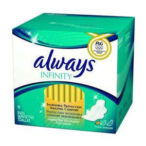 ALWAYS PADS SIZE 1 INFINITY WITH FLEX FOAM 18 COUNT Pick A Best Cheap Pice
