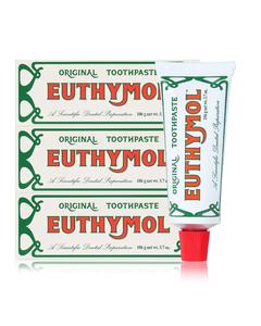 EUTHYMOL Original Toothpaste (3.7fl oz, Pack of 3) - Fluoride-Free Toothpaste for Sensitive Teeth & Gum. Bad Breath, Cavity Prevention, 12-Hour Long Lasting Freshness with Wintergreen. Discount Manchester