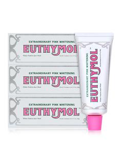 EUTHYMOL Whitening Toothpaste (3.7fl oz*3, Pack of 3) - Stain Removal in 2 Weeks, Long-Lasting Freshness for Sensitive Gum & Teeth. Bad Breath, Cavity Prevention. Recyclable Aluminum Tube Discount Get To Buy