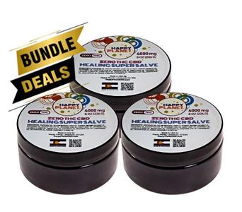 BUNDLE - Happy Planet 4000mg CBD Super Salve x 3 Best Deals