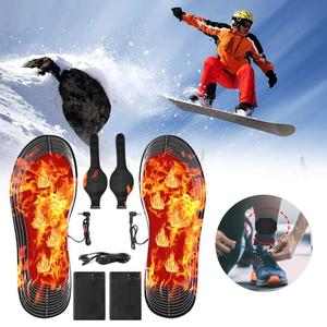 1 Pair USB Heated Shoe Insoles Foot Warming Pad Feet Warmer Sock Pad Newest Cheap Pice