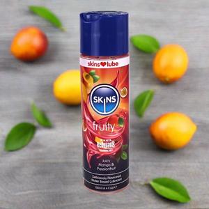Skins Juicy Mango & Passionfruit Water Based Lubricant 130ml Collections For Sale