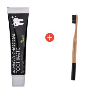 Bamboo Charcoal Toothpaste - Includes Free Bamboo Toothbrush Clearance Sast