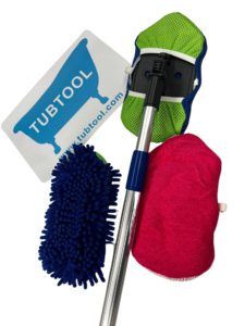 Tubtool KIT includes scrubber, dry mop and wet microfiber mop headcovers! Visa Payment Cheap Pice