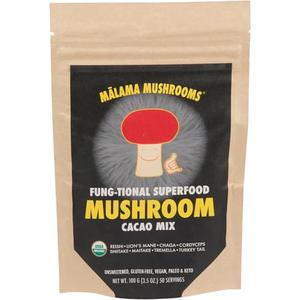 8-Mushroom Hot Cacao Mix by Malama, Organic Fruiting Body Mushroom Blend featuring Lion's Mane, Reishi, Cordyceps, Chaga, Turkey Tail, Superfood Adaptogenic Unsweetened Mushroom Cacao Mix Purchase Sale Online