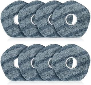 8 Pack Mop Pads Compatible with eufy X10 Pro Omni / X9 Pro Robot Vacuum Cleaner, Spin Cleaning Pads Replacement Accessories Set Clearance Pictures