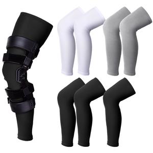 8 Pcs Knee Brace Undersleeve Knee Sleeve for Under Brace Closed Patella Knee Compression Sleeve Breathable Leg Sleeves for Men Women Thigh Shin Knee Support for Sports Protector, 3 Colors (X-Large) From China Free Shipping Low Pice