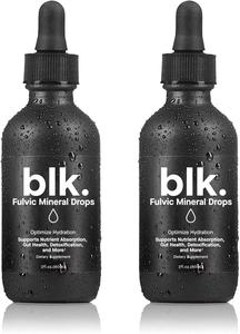 blk. PH 8 Natural Mineral Alkaline Water Drops Electrolyte Infused with Fulvic and Amino Acids, Zero Sugar, 2oz., 2-Pack Sale Best Sale