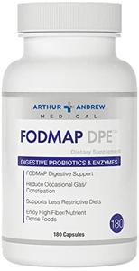 Arthur Andrew Medical - FODMAP DPE, Digestive Probiotics and Enzymes, Relief for FODMAP Intolerance and Highly Fermentable Foods, Vegan, Non-GMO, 180 Capsules Free Shipping New Styles