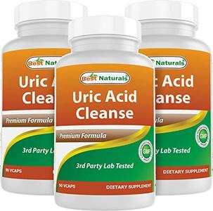 Best Naturals Uric Acid Cleanse Vitamins for Men and Women - 90 Veggie Capsules (90 Count (Pack of 3)) Pre Order Online