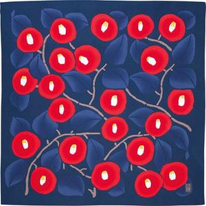 "Furoshiki" Wrapping Cloth - YUMEJI Water-Repellent Camellia Dark Navy (70cm x70cm) Find Great Cheap Online