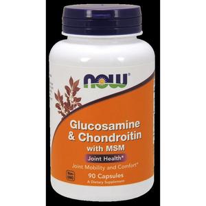 NOW Foods Glucosamine & Chondroitin with MSM - 90 Capsules Free Shipping For Nice