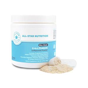5-in-1 Bio-Heal Probiotic for Kid, Men & Women (Powder) - Best Supplement for Brain Function, Gut Health & Constipation - Shelf Stable & Fortified with Vitamins, Minerals & Prebiotics Outlet Shop Offer