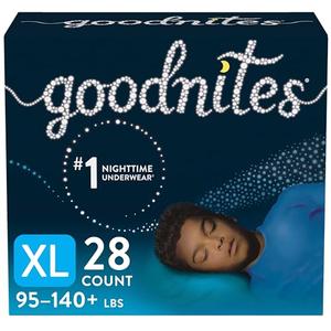Goodnites Nighttime Bedwetting Underwear, Boys' X-Large (28 Count), 14 Count(Pack of 2) Excellent