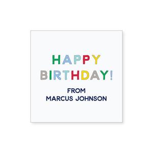 Happy Birthday Gift Tags Stickers Sale Pre Order