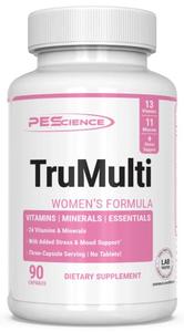 PEScience TruMulti Women's, Multivitamin with Premium Quality Vitamin C, D, Zinc for Immune & Stress Support, 90 Capsules Clearance Websites