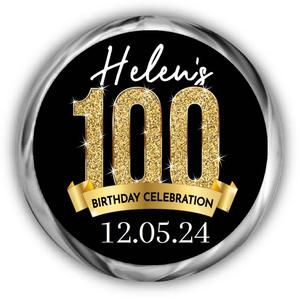 100th Birthday Kisses Stickers The Cheapest Cheap Online