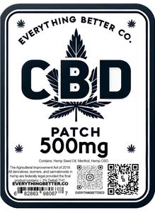 Everything Better 500mg menthol CBD patch Outlet View