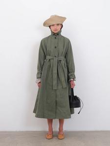 British Dry Oilskin Trench in Moss Get Authentic Cheap Pice