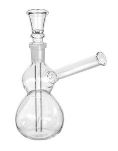 Black Leaf - Double Bubble Mini Bong Fashion Style Online