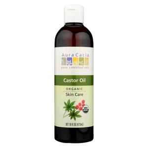 Aura Cacia - Skin Care Oil - Organic Castor Oil - 16 Fl Oz Free Shipping Fake