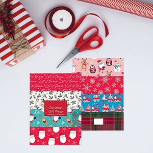 16 Large Sheets Of Christmas Wrapping Paper, 70x50cm Discount Popular