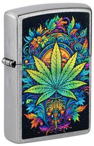 #056 Zippo Lighter: Captivating Cannabis Design Free Shipping 100% Guaranteed