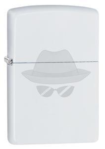 #018 ZIPPO OIL LIGHTER: Classic White Matte Outlet Find Great