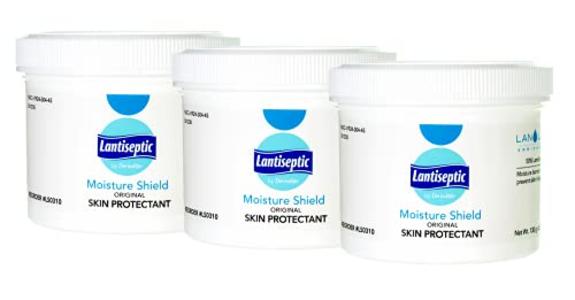Lantiseptic Moisture Shield Original Skin Protectant 50% Lanolin Enriched Skin Protectant Barrier Cream for Incontinence Paraben Free, 3 Jars, 4.5oz Each Outlet Lowest Pice
