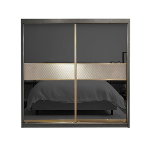 Miya Anti Jump Sliding Door Wardrobe 6x8,8x8 | Melamine | Almari Anti-Jump Outlet Store Cheap Online