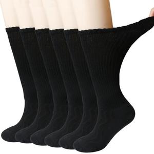 6 Pack Bamboo Diabetic Crew Socks Moisture Wicking Comfort For Nice Cheap Online