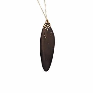 BLACK SALVIA BRONZE PENDANT Pices Cheap Online