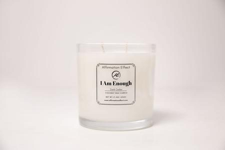 Dark Cedar " I AM Enough" Affirmation Candle - 17.5 oz Discount Choice