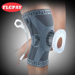 1 pcs Knee Patella Protector Brace Silicone Spring Knee Pad Basketball Running Compression Knee Sleeve Support Sports Kneepads For Cheap Sale Online
