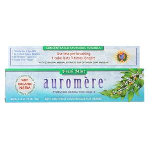 Auromere Toothpaste - Fresh Mint - Case Of 1 - 4.16 Oz. Online Online High Quality