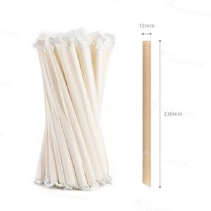 Jumbo Straws (Wheat) - 23cm Individual wrapped Sale Supply