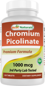 Best Naturals Chromium Picolinate 1000 mcg 120 Tablets Free Shipping 100% Guaranteed