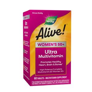 Alive! Women's 50 60 - Nature's Way Alive! Women's 50 Ultra Multivitamin 60 tab Outlet Popular
