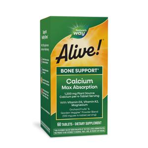 Alive! 60 - Nature's Way Alive! Bone Support Calcium Max Absorption 60 tab Discount Latest