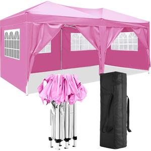 10'X20' Folding Canopy With 6 Removable Sidewalls Outdoor Event Shelter UPF 50 Gazebo Portable Tents For Parties Beach Camping Wedding Ez Pop Up Canopy Finishline Online